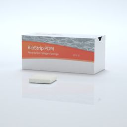 BioStrip PDM, Resorbable Collagen Sponge, 20 x 20 mm (12 units) 