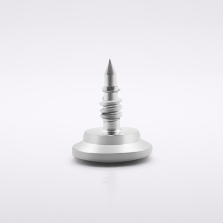 Titan pins HEX HEAD, Ø 0.54, L 3, with thread, Original grey (10 units) 