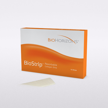BioStrip, resorbierbarer Kollagen Streifen, 2.5 x 7.5 cm (10 Stück) 