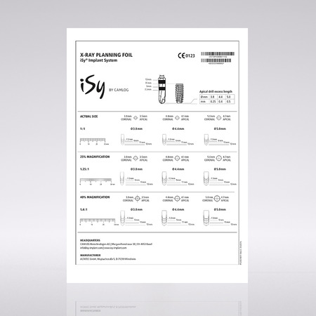 iSy® X-ray planning foil 