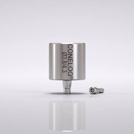 CONELOG® CAM-Titanrohling, Typ IAC, Ø 12, H 12.5, inkl. Abutmentschraube (2 Stück) 