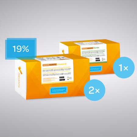 Einsteigerangebot Preventis SmarTest Pro® Vitamin D + Ferritin 