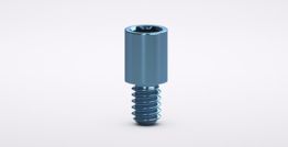 Prosthetic screw, regular, for Multi-unit abutment, hex, blue anodized, M1.4 